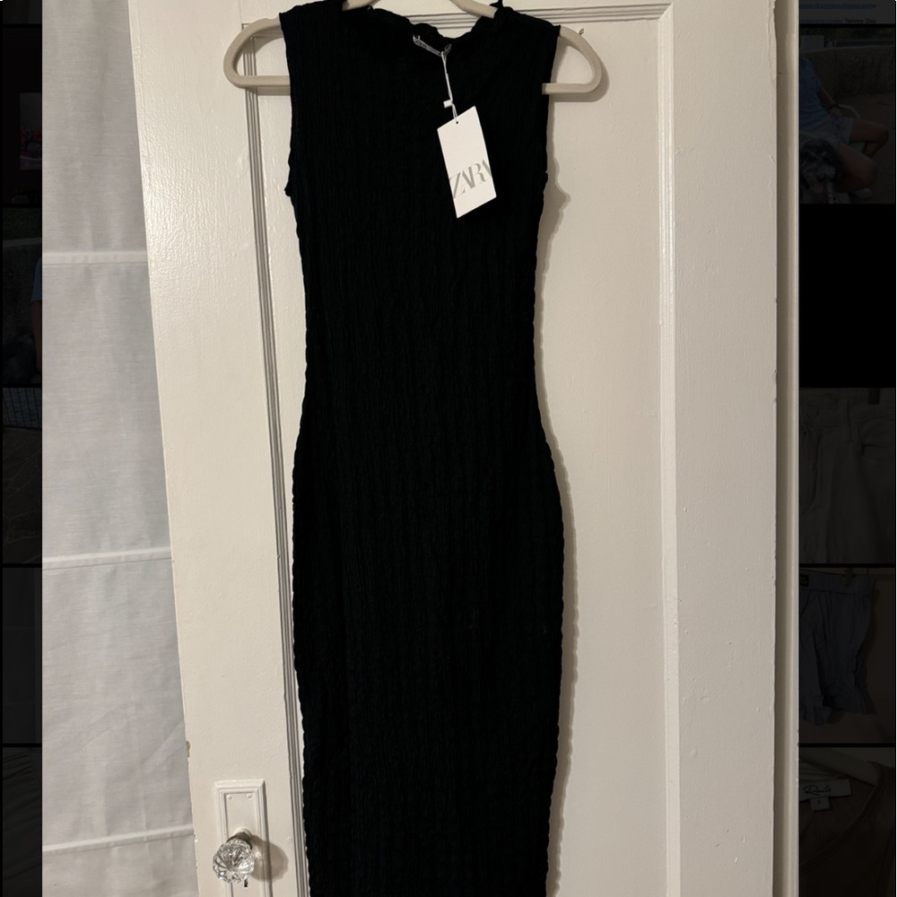 Black Zara Midi Dress